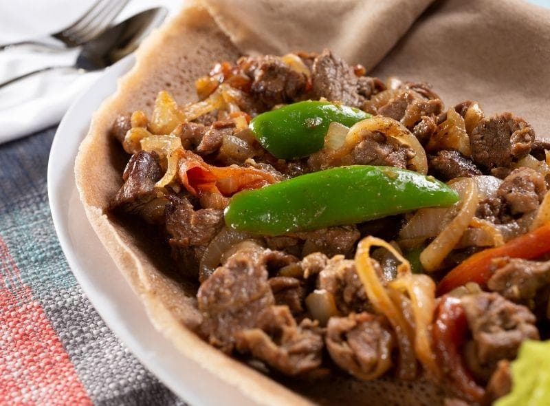 Sizzling tibs